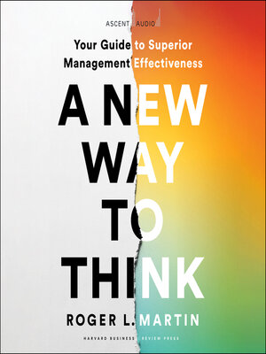 cover image of A New Way to Think